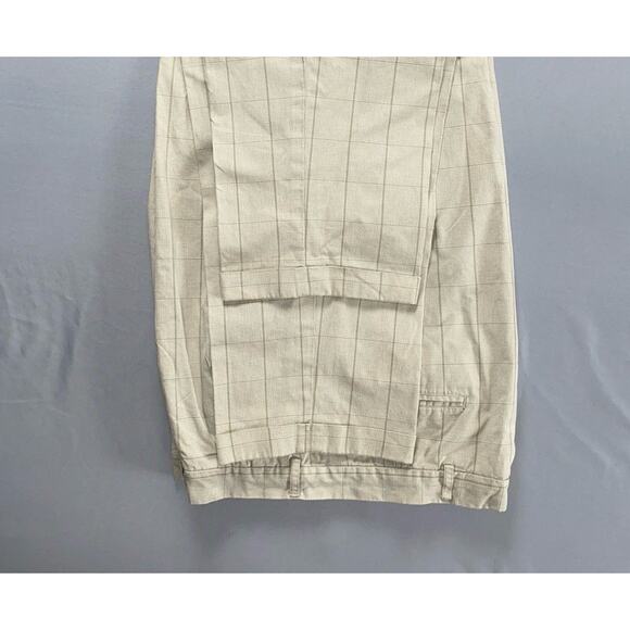 Abercrombie & Fitch Vintage Hong Kong Pleated Chino Pants. Houndstooth, 36X31. - Picture 3 of 11